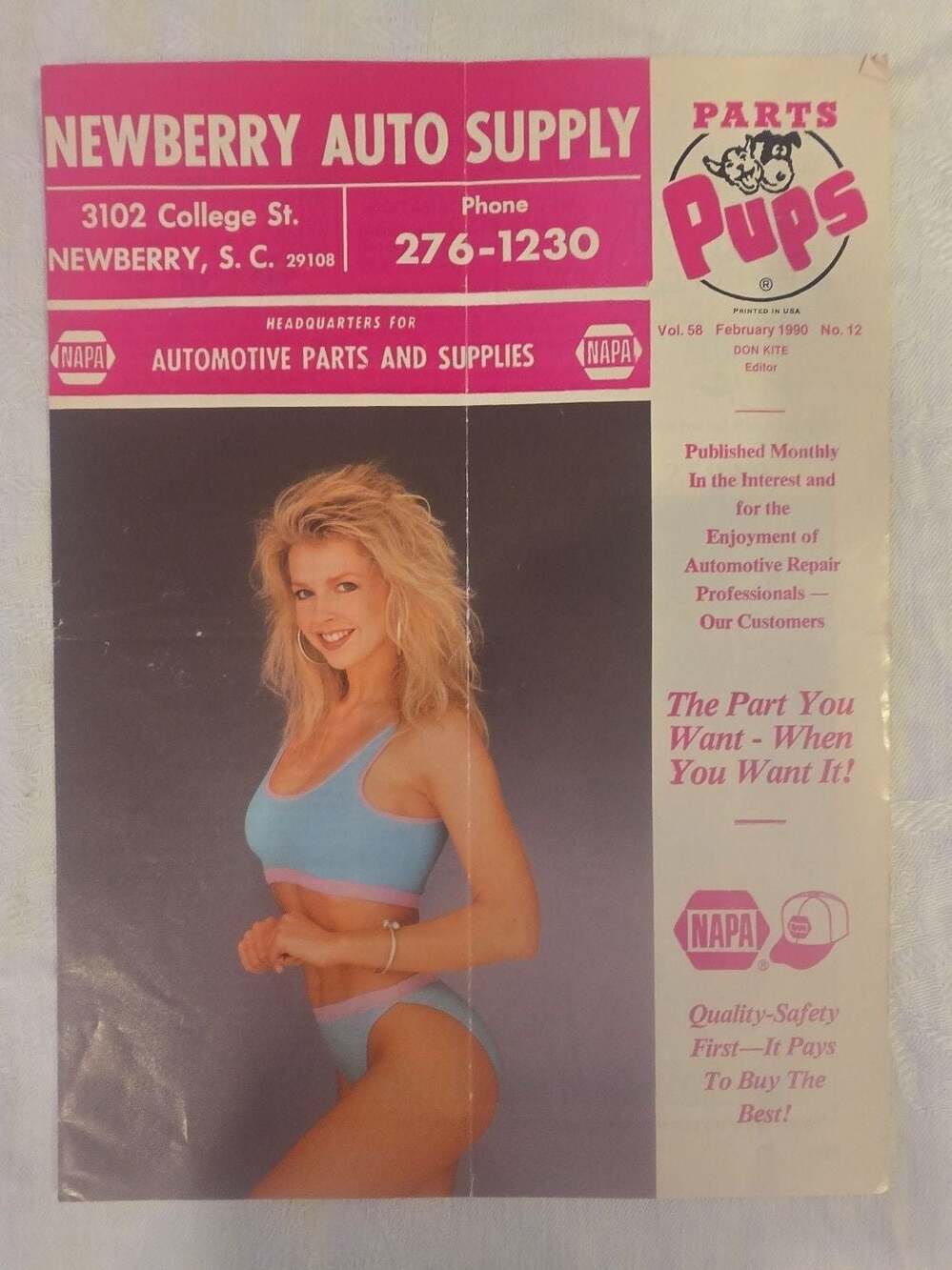 Parts Pups NAPA Auto Newsletter Magazine - February 1990, Vol. 58 No. 12